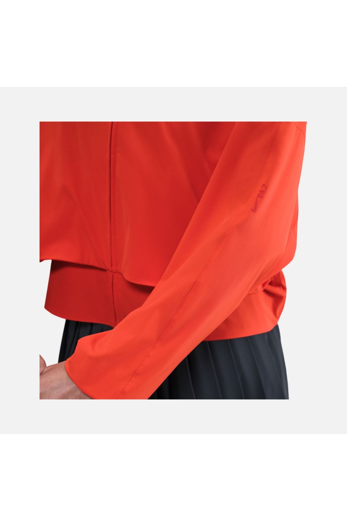 Nike 24.7 PerfectStretch Dri-FIT Oversized İnce, Hafif, Esnek Yazlık Kadın Turuncu Ceket (Blue Sportswear ) görsel 4