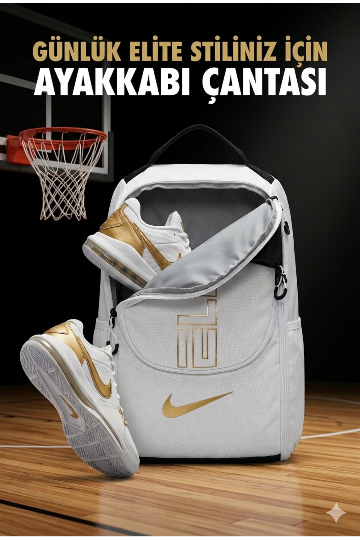 Nike Varsity Elite Basketbol el Ayakkabı Çantası ve Krampon Taşıma Çantası