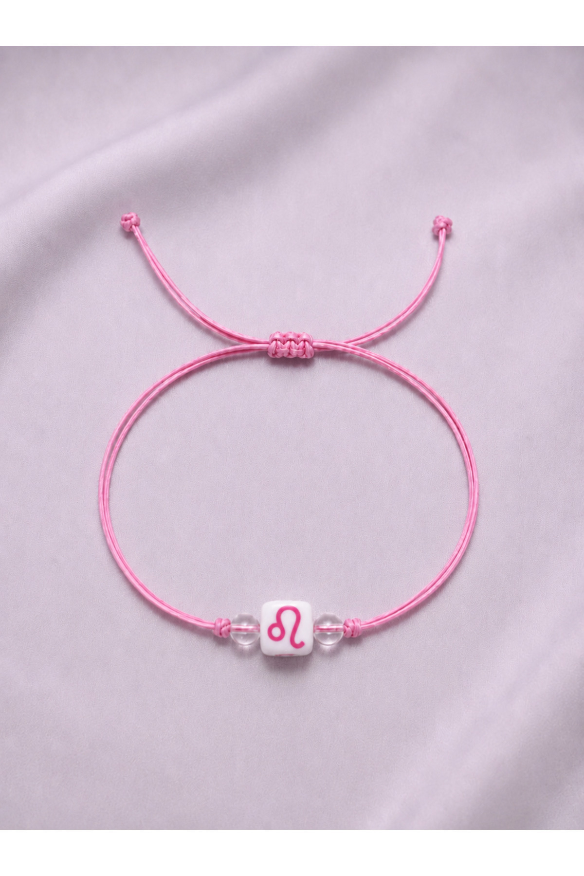 Femenino Leo Zodiac Sign Gold Thread Adjustable Handmade Bracelet