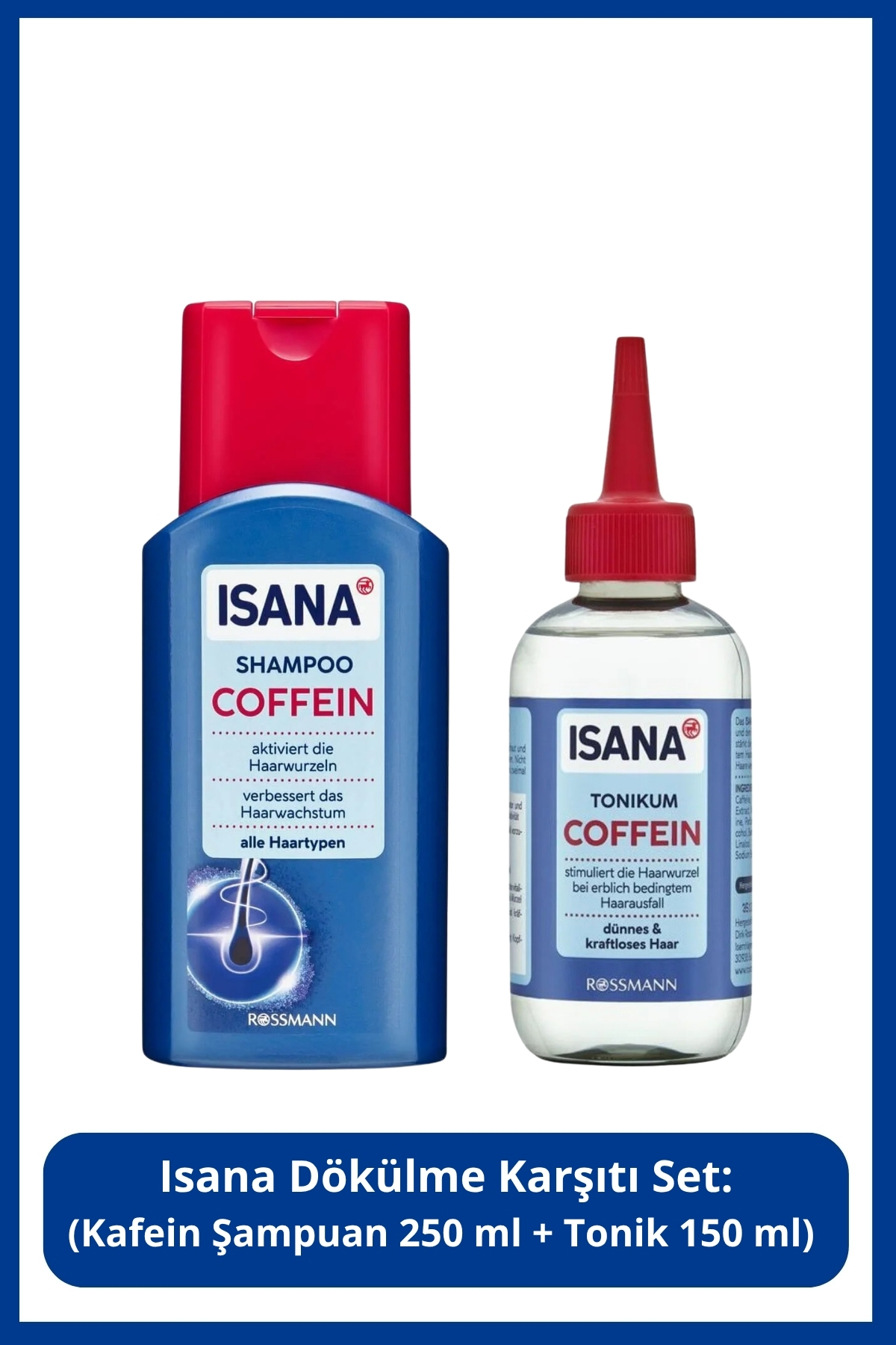 ISANA Dökülme Karşıtı Seti: Kafein Şampuan 250 ml + Tonik 150 ml — SETR307
