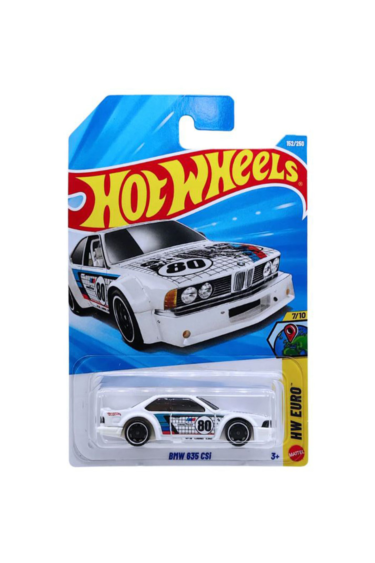 HOT WHEELS BMW 635 CSi - Beyaz (1/64) Yurt Dışı Uzun Kartonet