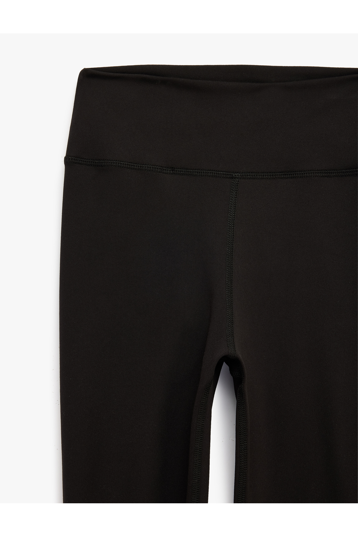Koton Yüksek Bel İnterlok Kumaş Slim Fit Spor Tayt görsel 4
