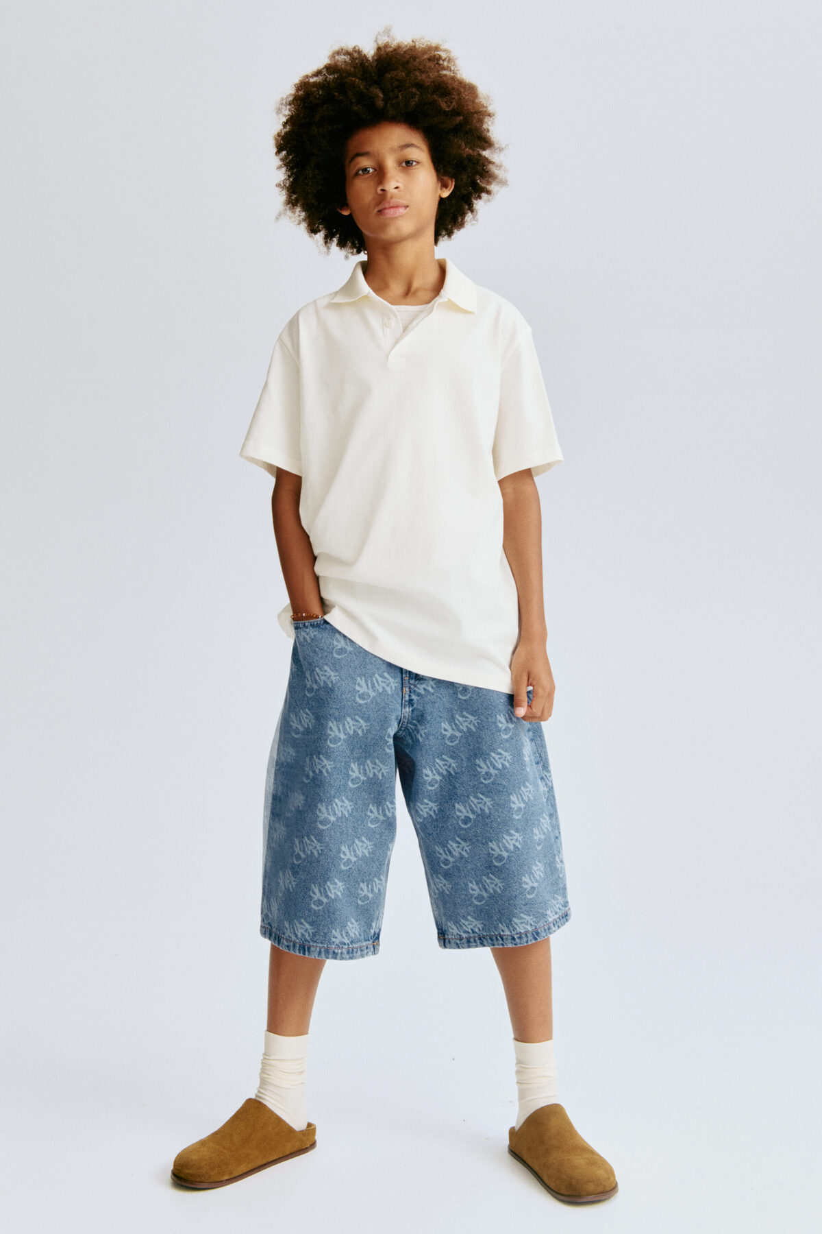شلوارک جین گشاد و مناسب اچ اند ام شلوارک برمودا H&M