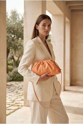 BAGINS Collection BAGİNS Celine Kadın El ve Omuz Çantası Turuncu
