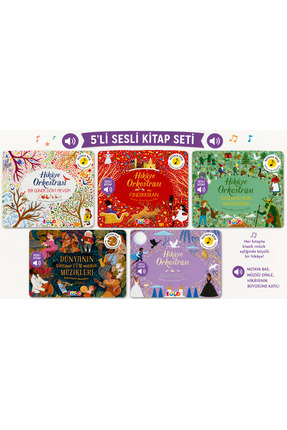 Eolo Hikâye Orkestrası 5'li Sesli Kitap Seti 4-7 Yaş Dinle ve Keşfet
