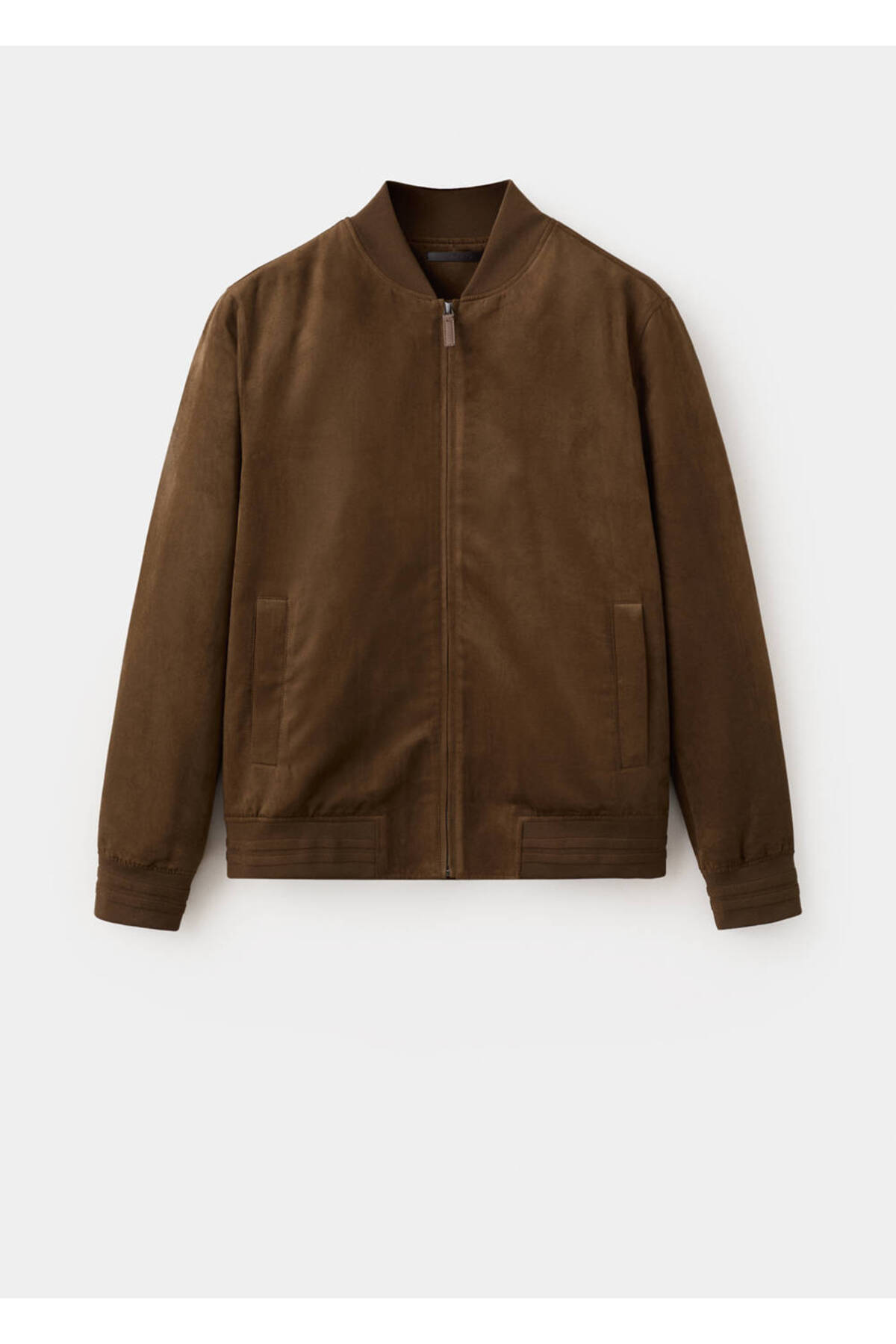 MANGO Man Süet görünümlü bomber ceket görsel 3