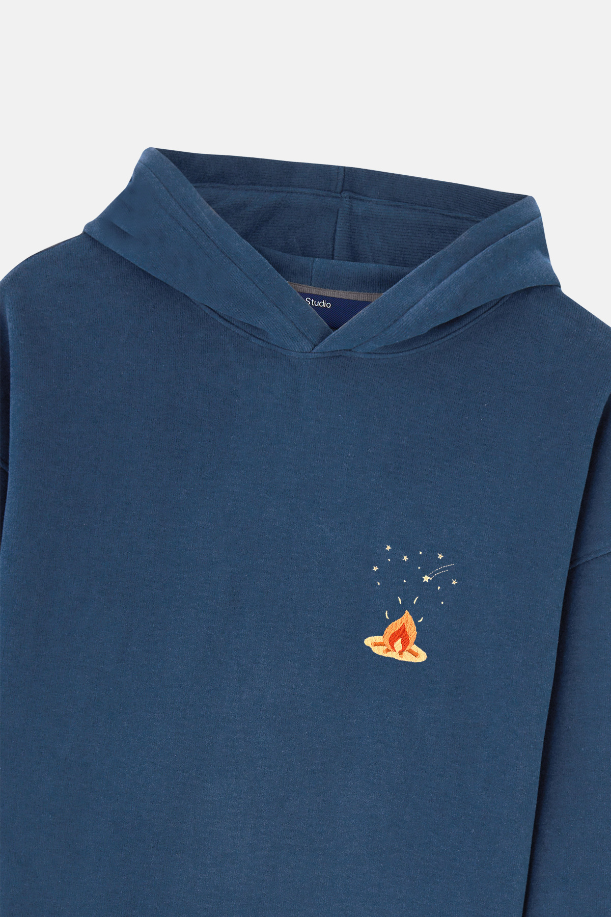 Reflect Studio Kamp Ateşi SuperSoft Hoodie - Indigo Mavi görsel 2