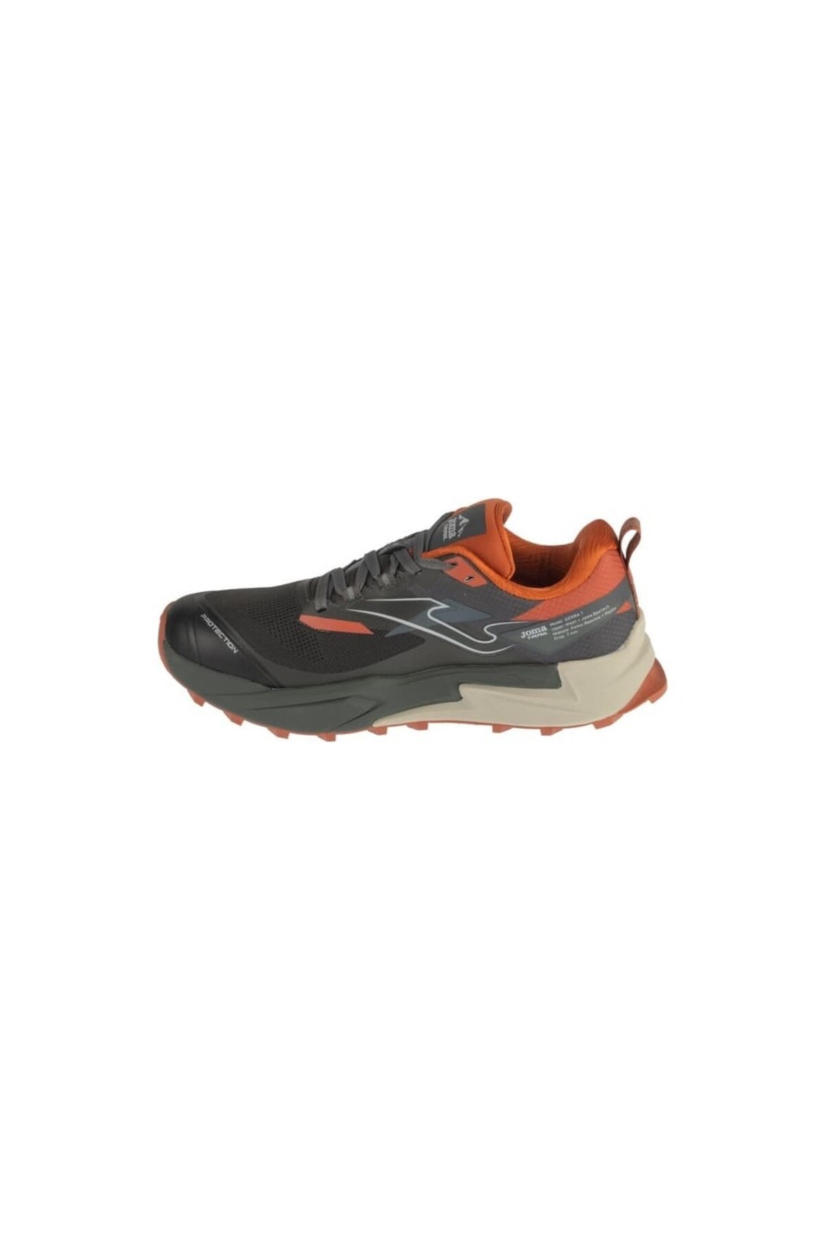 Joma Sierra 2622 TKSIES2622 Erkek Yürüyüş Koşu Ayakkabısı Siyah Turuncu görsel 5
