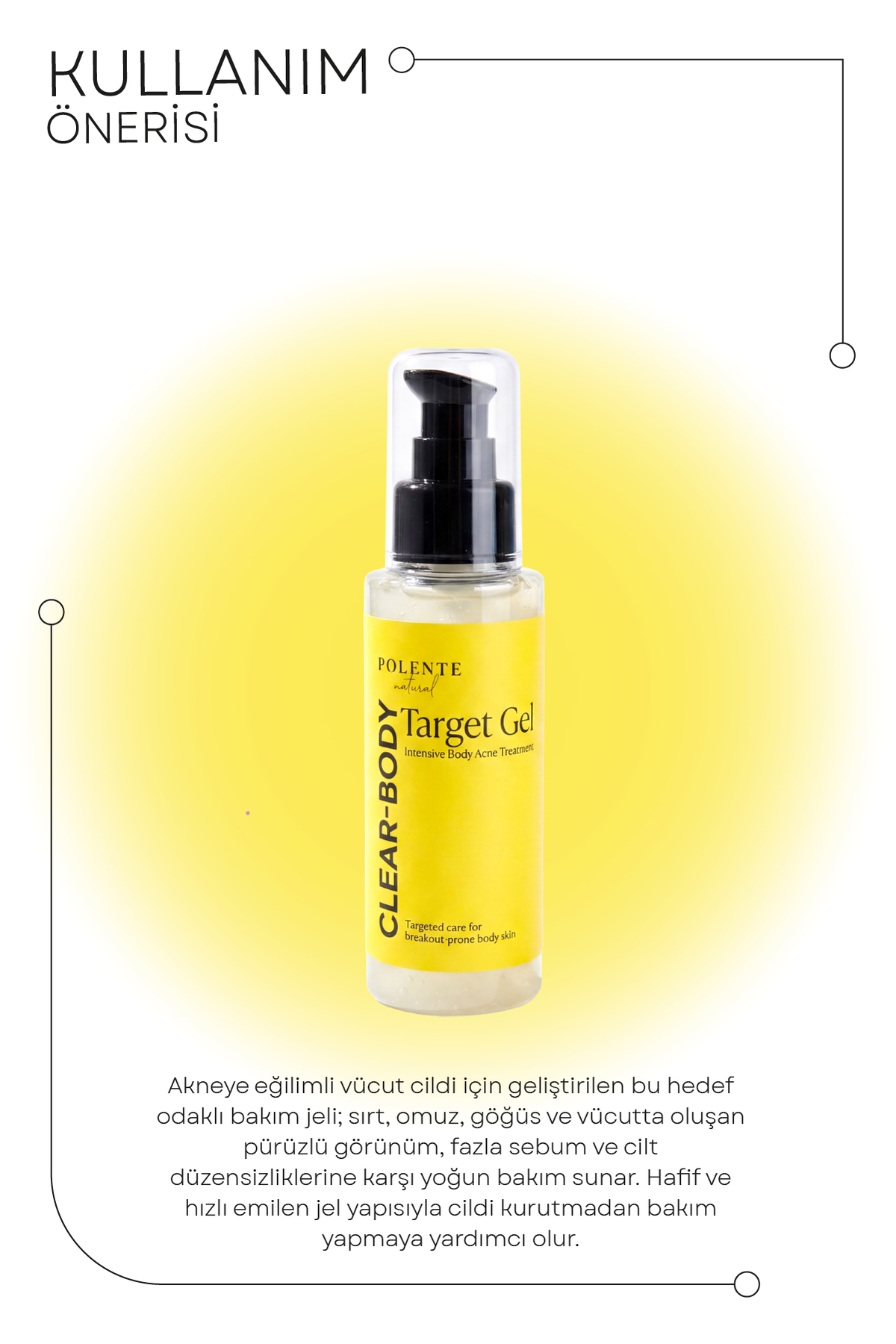Clear-Body Target Gel - Akneye Eğilimli Ciltler İçin Vücut Bakım Jeli (100 ml) — تصویر 3 از 4