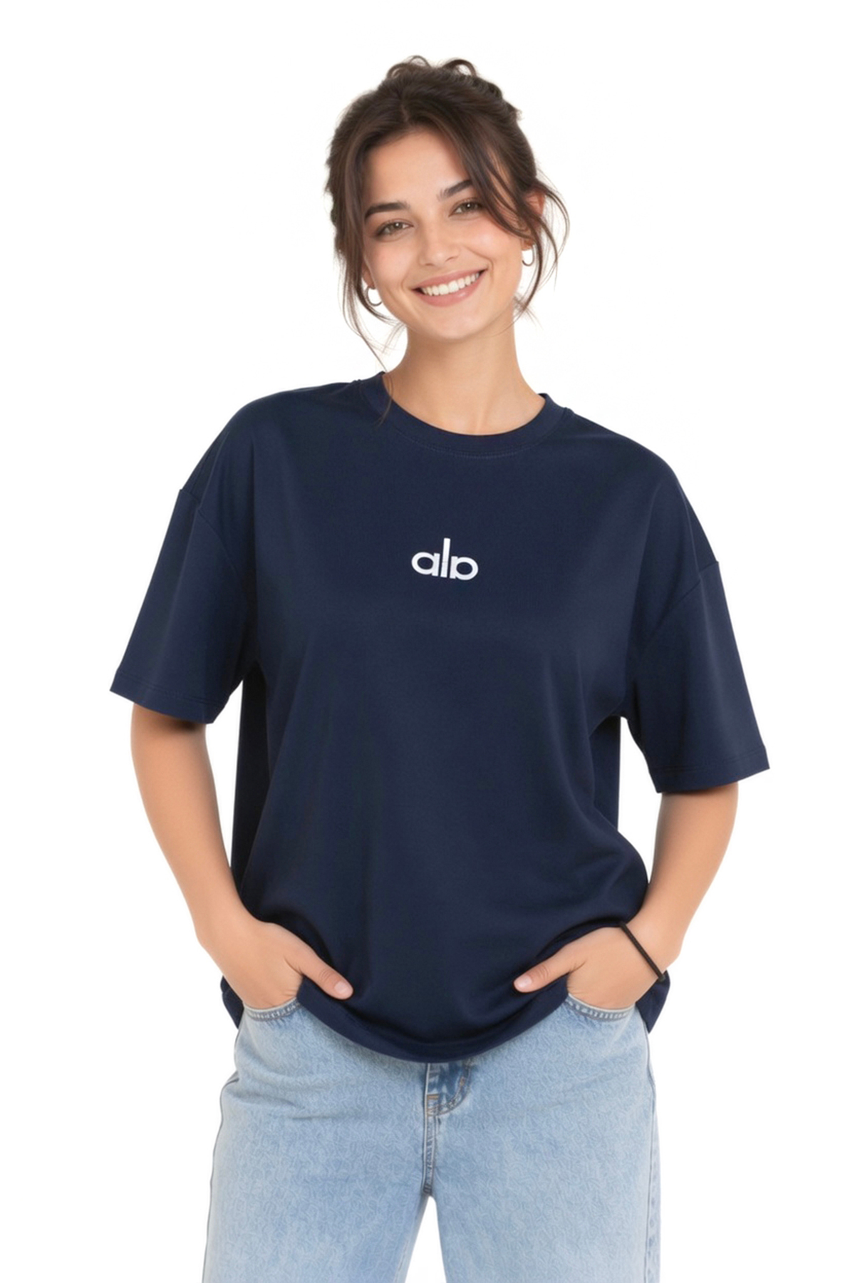 FRISKO Women's Embroidered Oversize T-Shirt Breathable Fabric |   Comfortable...