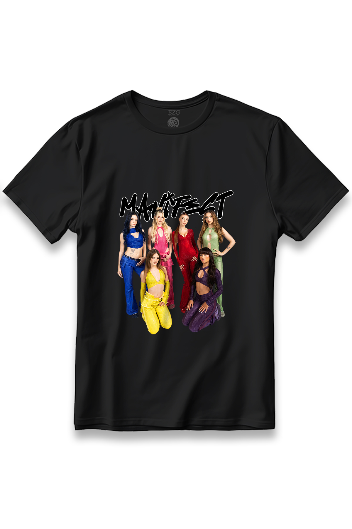 EZG Business Manifest Grup Konser Tişört Manifest Baskılı T-Shirt