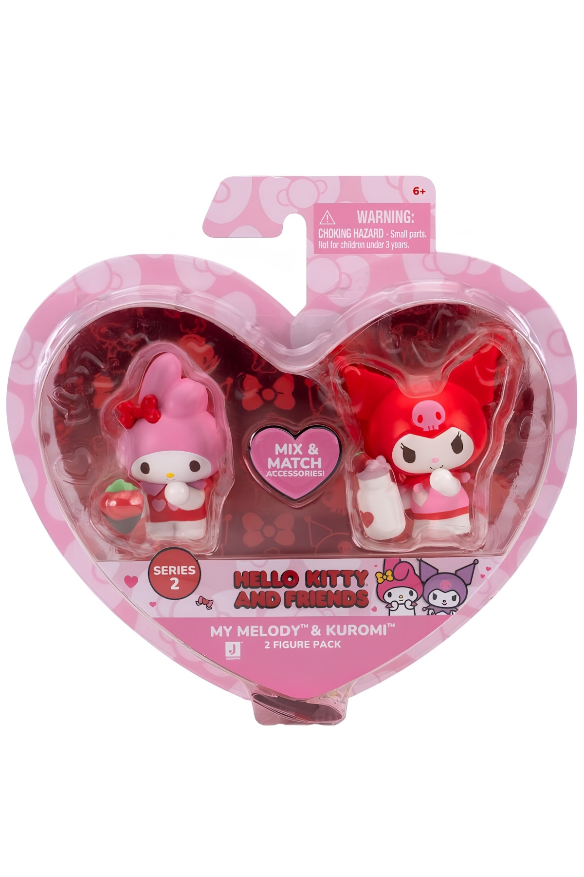 Melody 未開封シュリンク付き大福　ながーいシリーズチュロス Hello Kitty Ve Arkadaşları My Melody İle Kuromi 2 li Figür Paketi