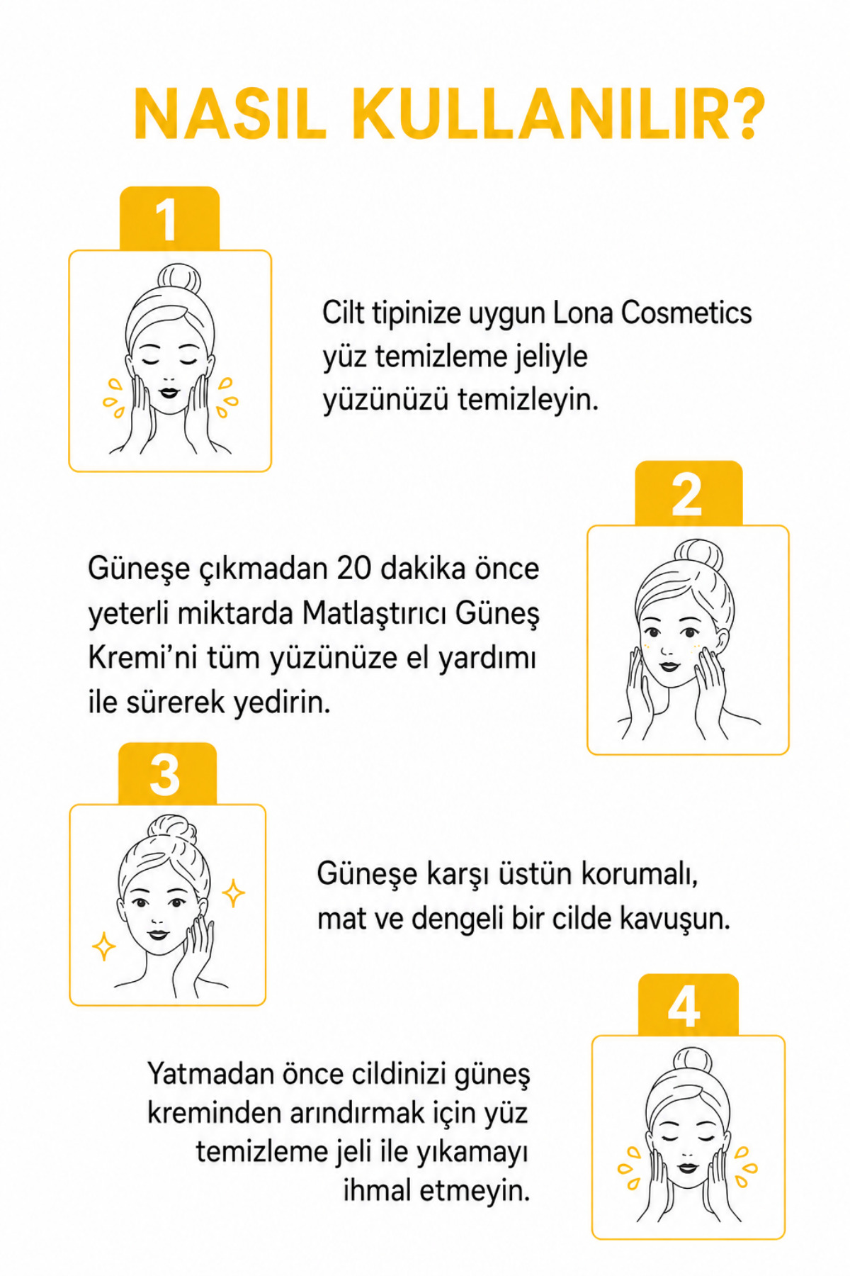 Yağlı ve Karma Ciltler İçin Matlaştırıcı SPF 50 Güneş Kremi 50 ml — LONA-SPF50-MAT-50ML — تصویر 6 از 7