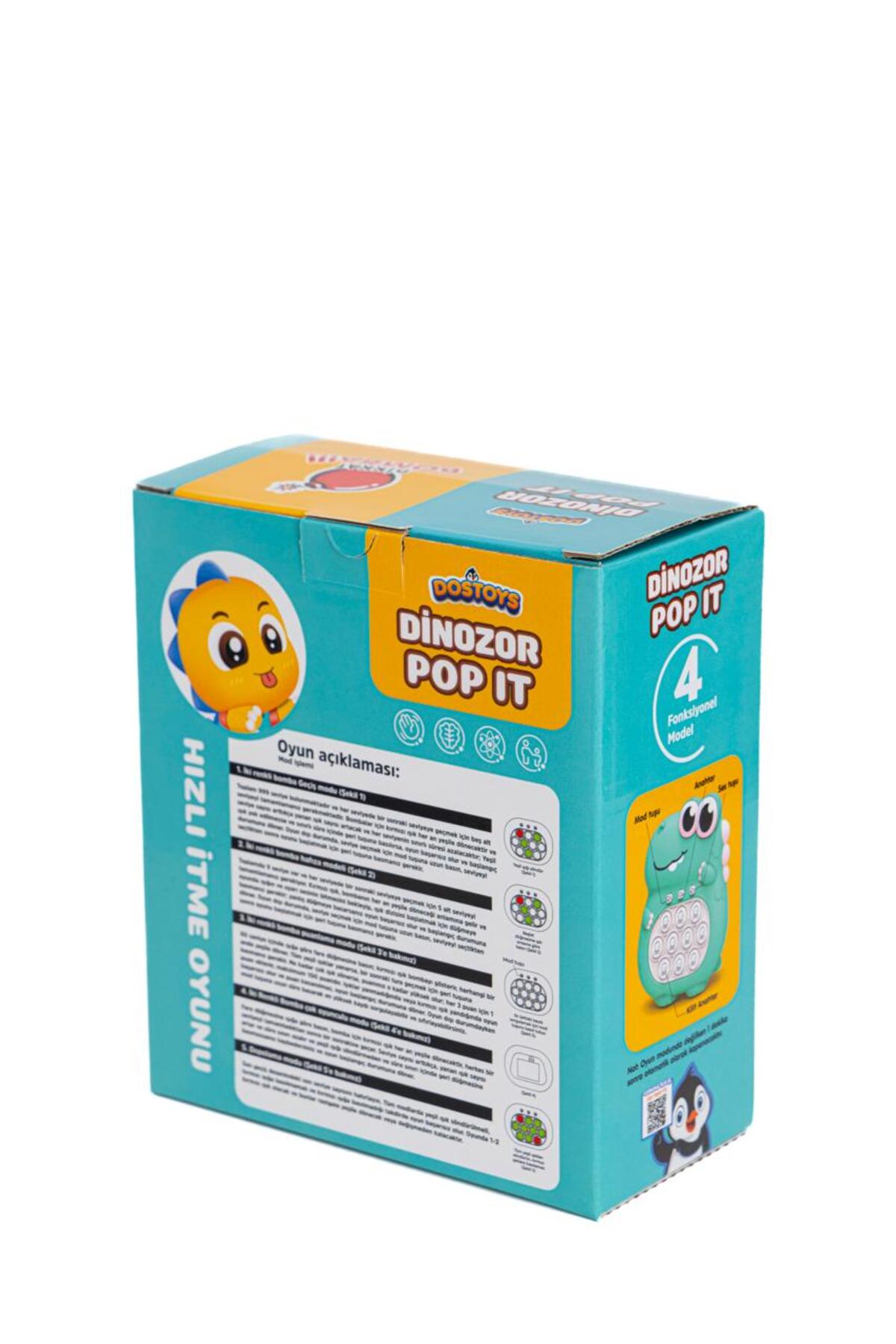 DOSTOYS Dinozor Pop-İt Oyuncağı Mavi Renk - Fiyatı, Yorumları