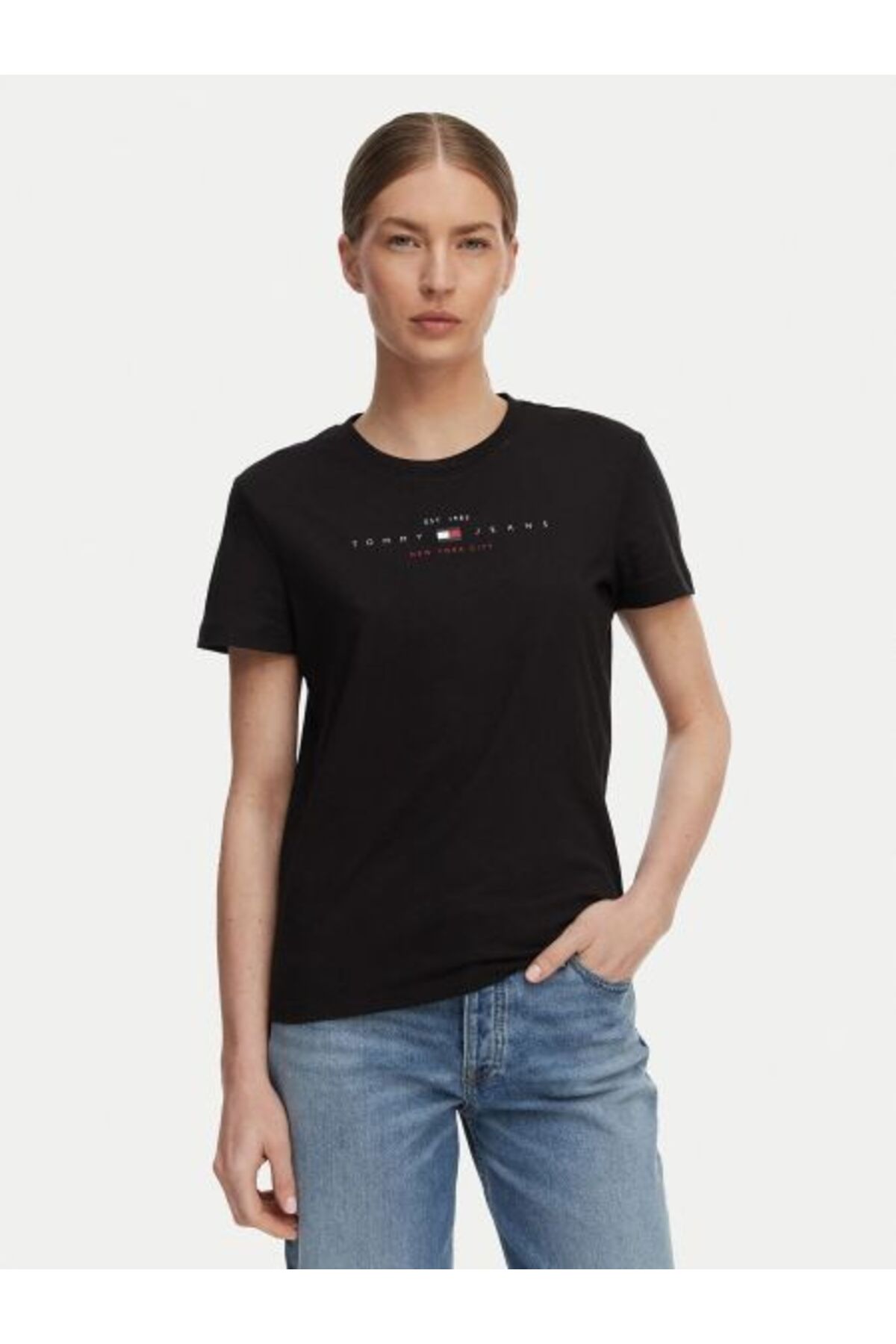 Tommy Hilfiger Black Logo Women's T-Shirt