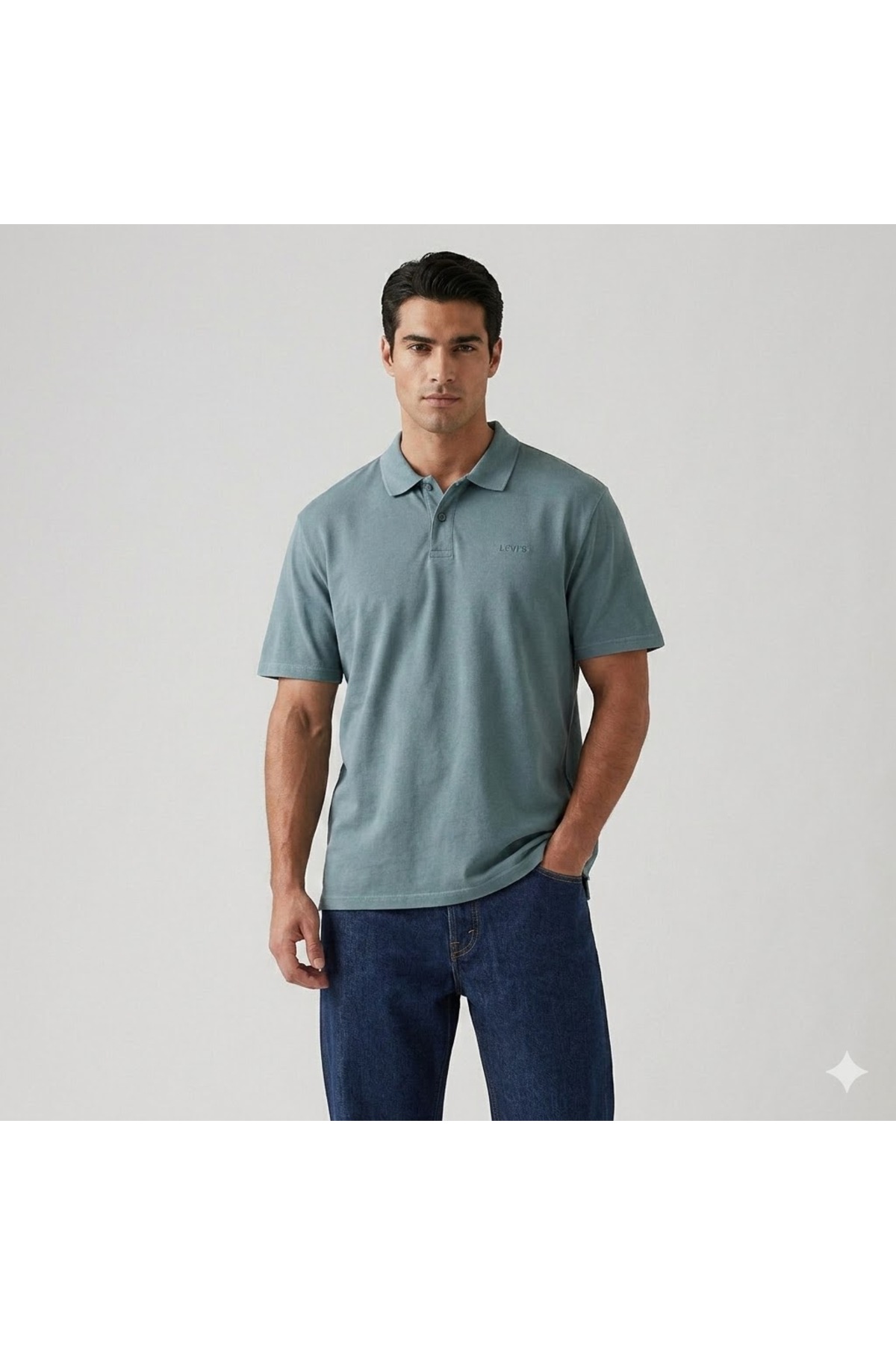 تی‌شرت پولو اصل از جنس پنبه، تن‌خور راحت. لیوایز پولوشرت Levi's