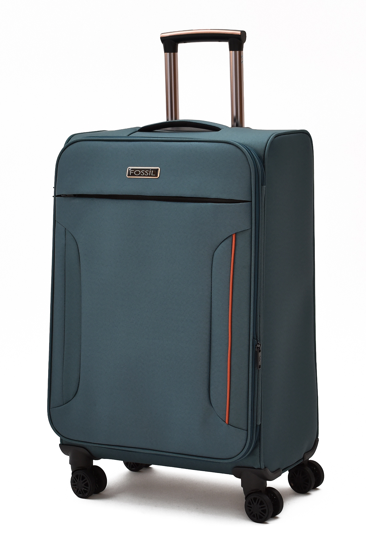 Ultra Light Medium Gusseted Fabric Suitcase – 360° 8 Wheels, Light & Large Interior