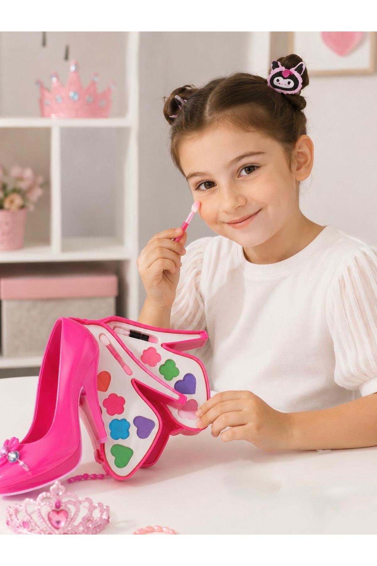 SAZE Şaze Shop Ayakkabı Tasarımlı İkili Çocuk Makyaj Seti 18 CM