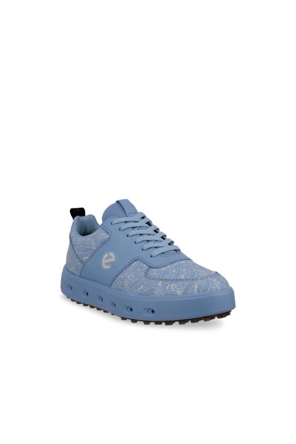 Ecco Golf Street 720 Kadın Mavi Deri Ayakkabı görsel 4