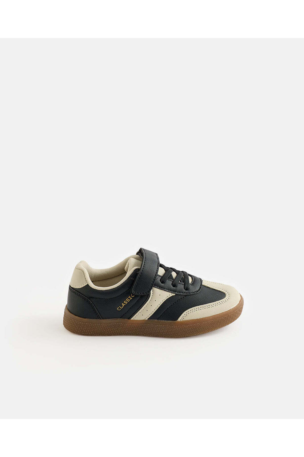 REDTAG Boy Black And Beige Retro Sneakers