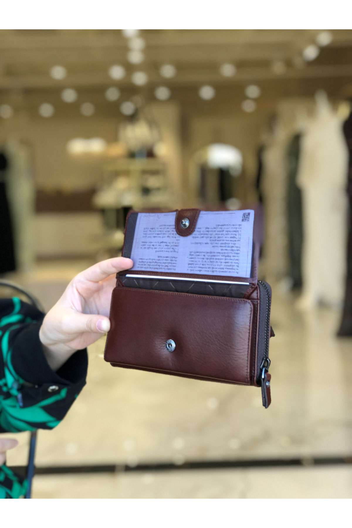 Hümeyra Karlıdağ %100 GERÇEK DERİ GRANDE KADIN CÜZDANI görsel 8
