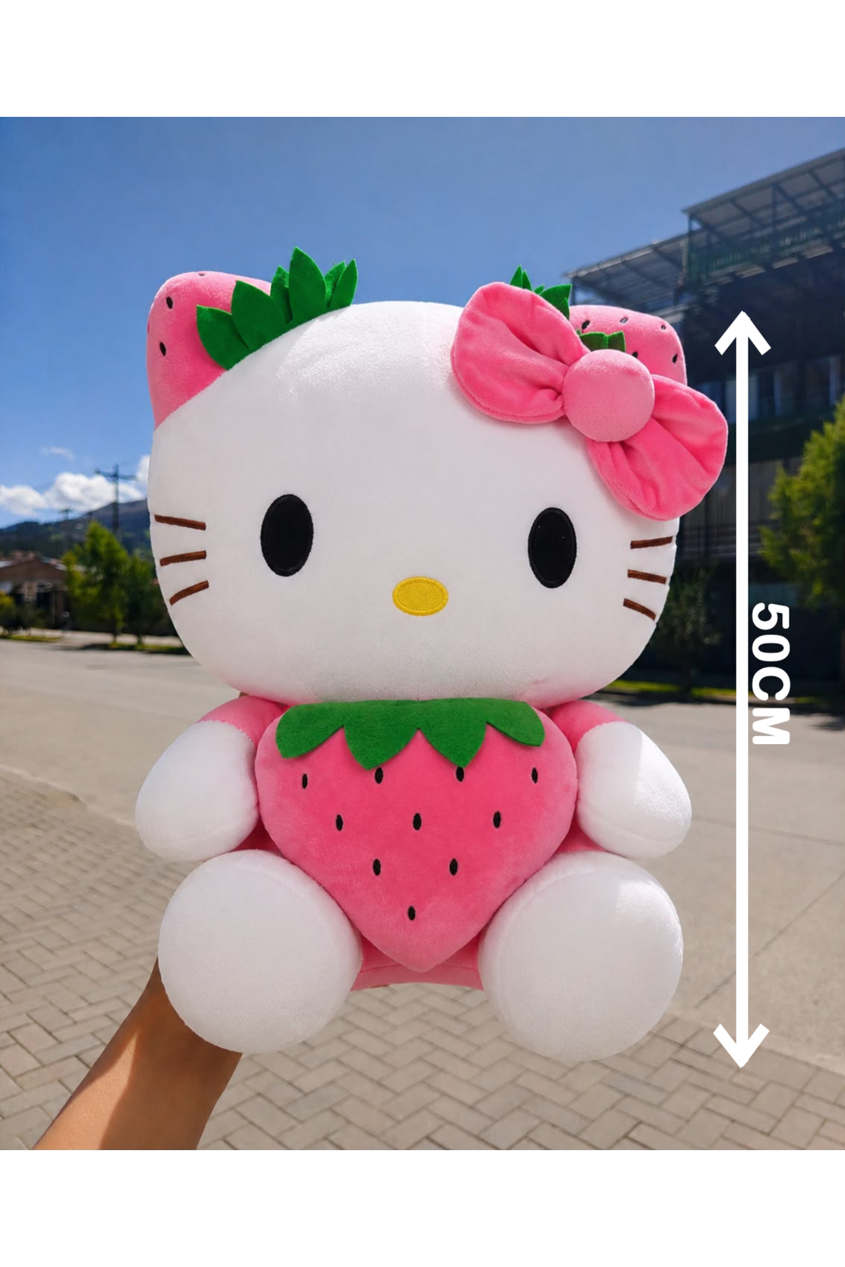 POLLYTOYS PELÜŞ OYUNCAKTA DÜNYA MARKASI Hello Kitty Çilekli Seri