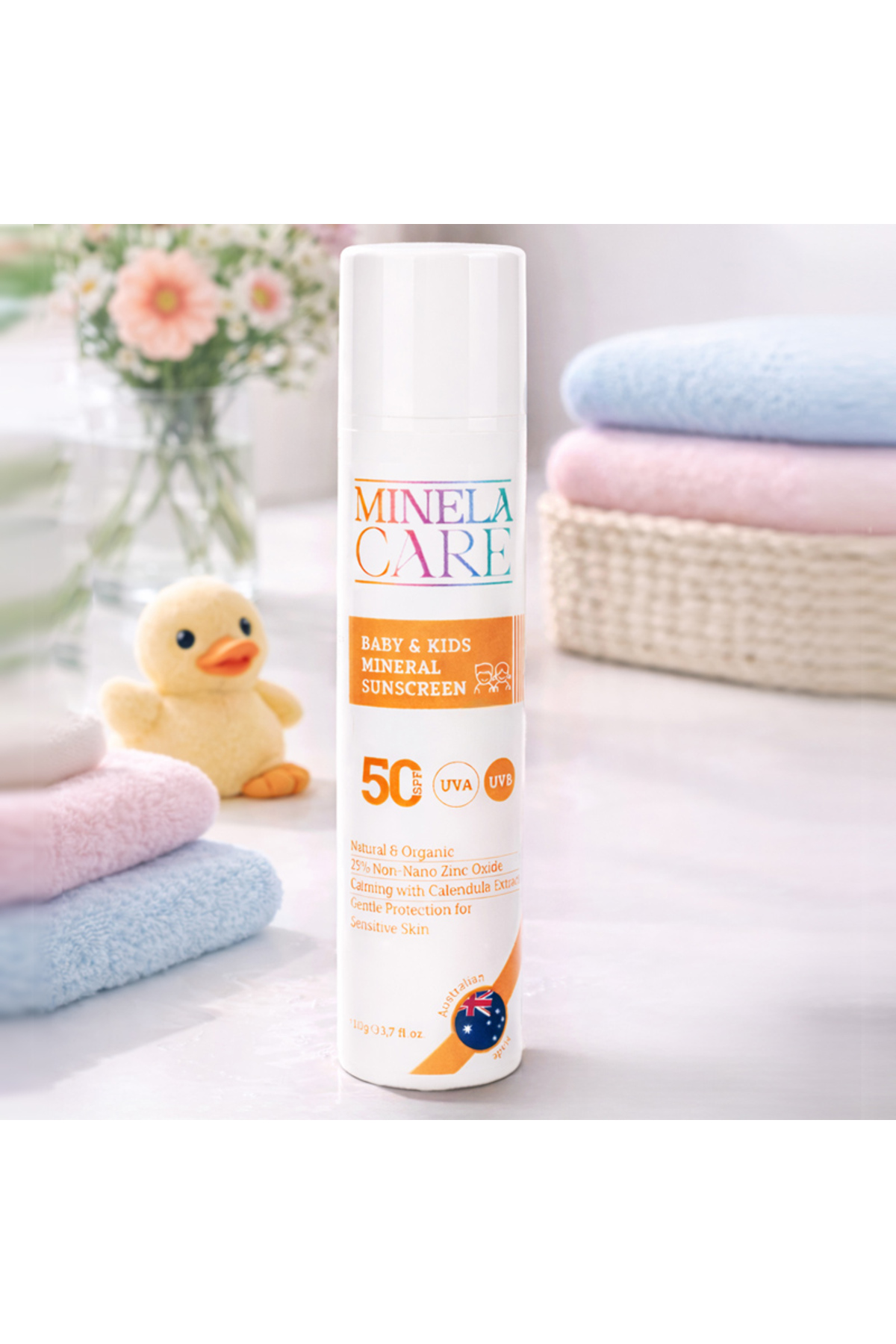 Organik Bebek Bakım Seti SPF 50+ Güneş Kremi ve Pişik Kremi 75 ml + 110 g 2'li Set — 856386346757343 — تصویر 3 از 6