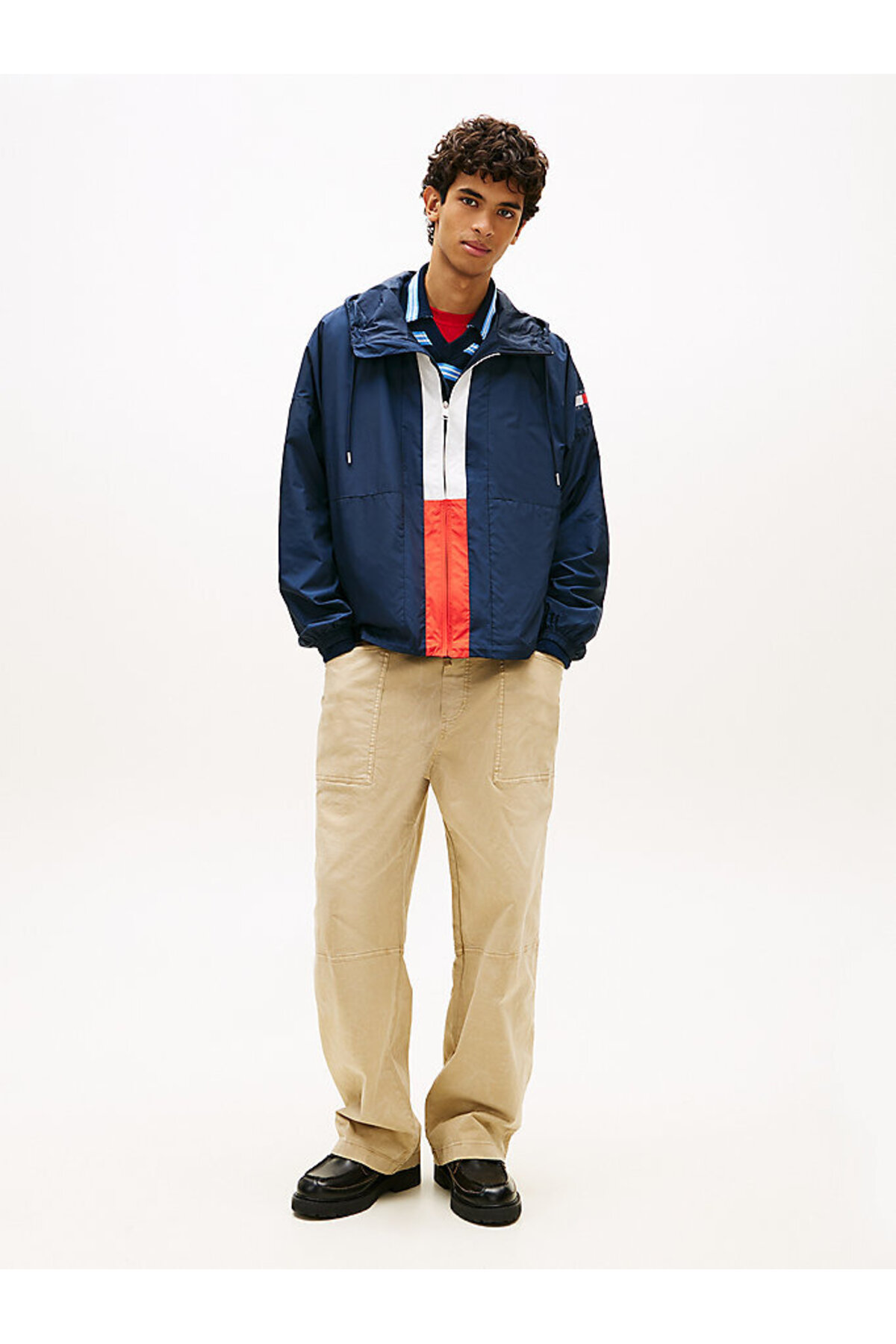 Tommy Hilfiger Erkek TJM Chicago Flag Rüzgarlık görsel 3