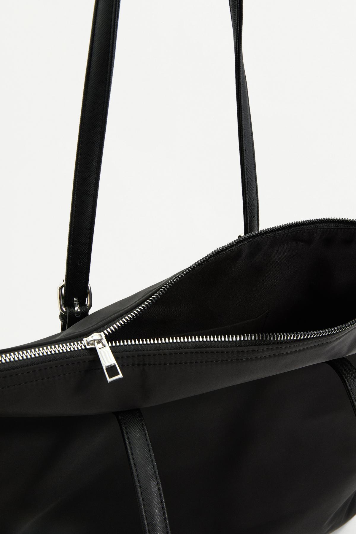 LEFTIES Naylon shopper çanta görsel 4