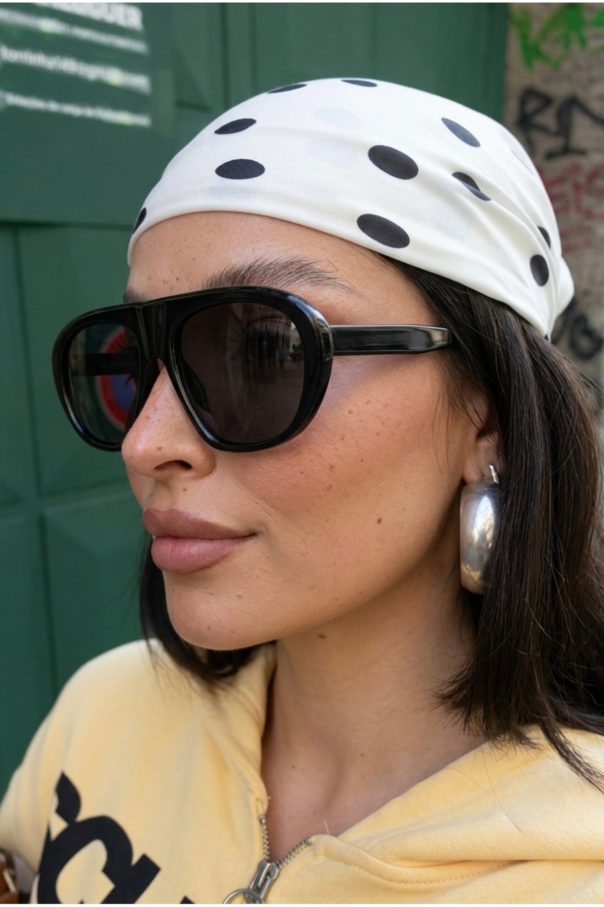 Eyesofia Pyrona Vintage Siyah Unisex Ultra Hafif Uv400 Filtreli Güneş Gözlüğü görsel 3