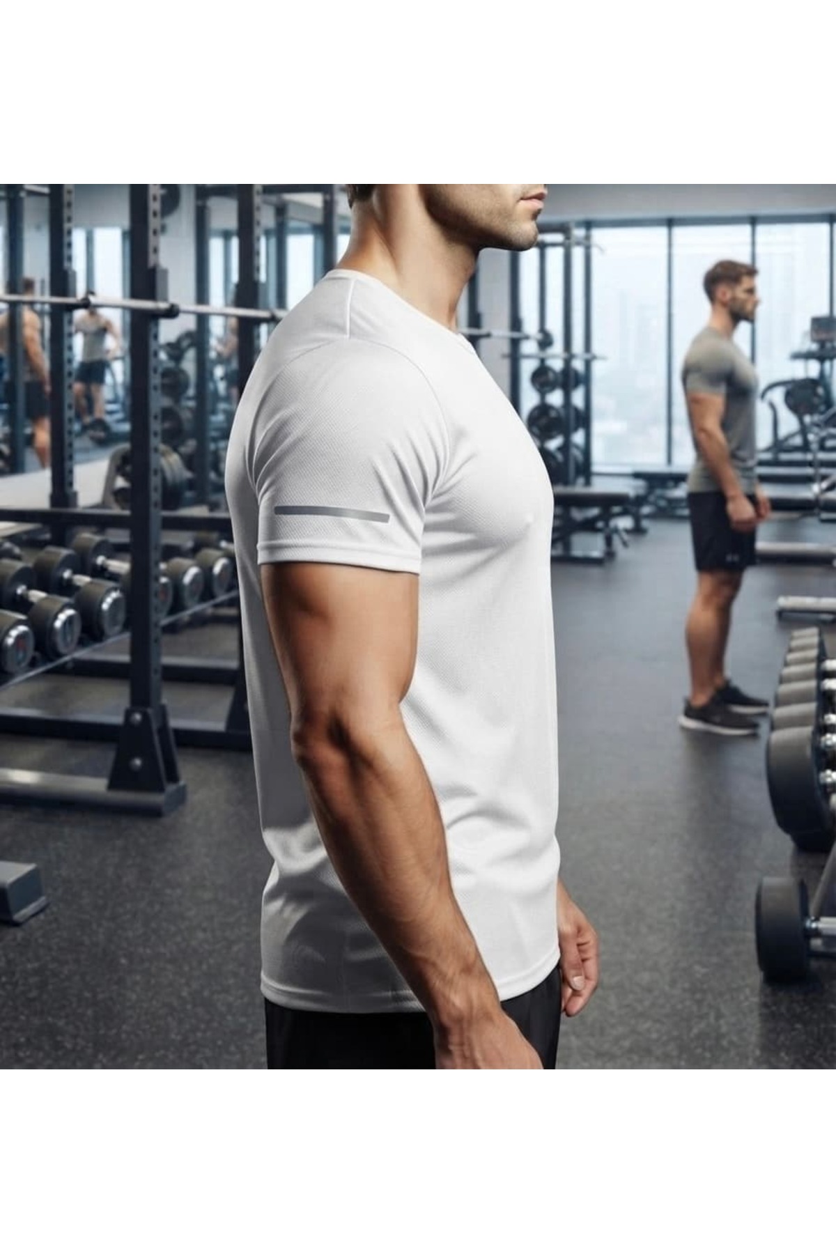 Demente Erkek Nem Emici Atletik Teknik Antrenman T-shirt görsel 3