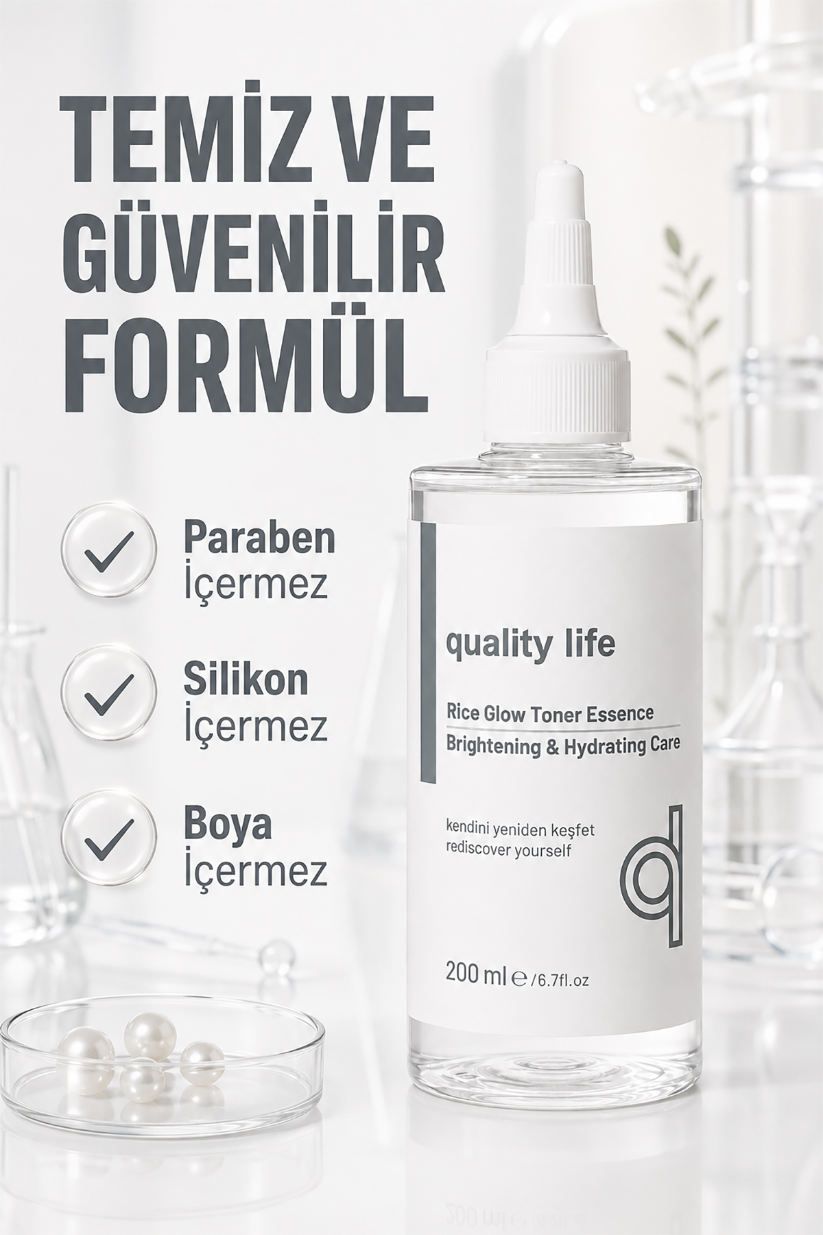 Pirinç Suyu Rice Milk Tonik Beyazlatıcı Aydınlatıcı Leke Karşıtı Nemlendirici Cilt Tonu Eşitleyici Vegan Sprey — kore-sütü-özü-saç-mayası-toniği-ürünleri — تصویر 8 از 8