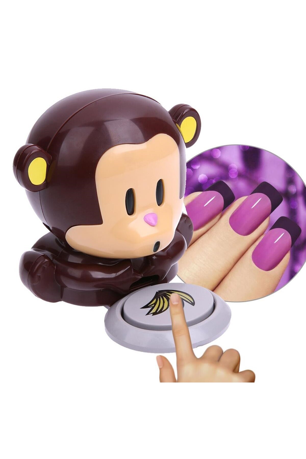 ® Maymun Figürlü Hava Üfleyen Pratik Kolay Hızlı Oje Kurutucu — Z82YT3357 — تصویر 7 از 8