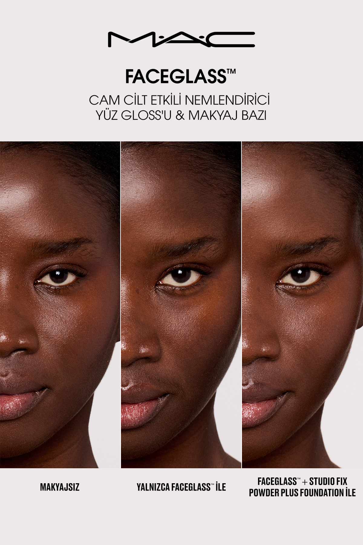FACEGLASS™ Cam Cilt Etkili Nemlendirici Yüz Gloss'u & Makyaj Bazı 30 ML — بی‌رنگ 147426 — تصویر 3 از 5