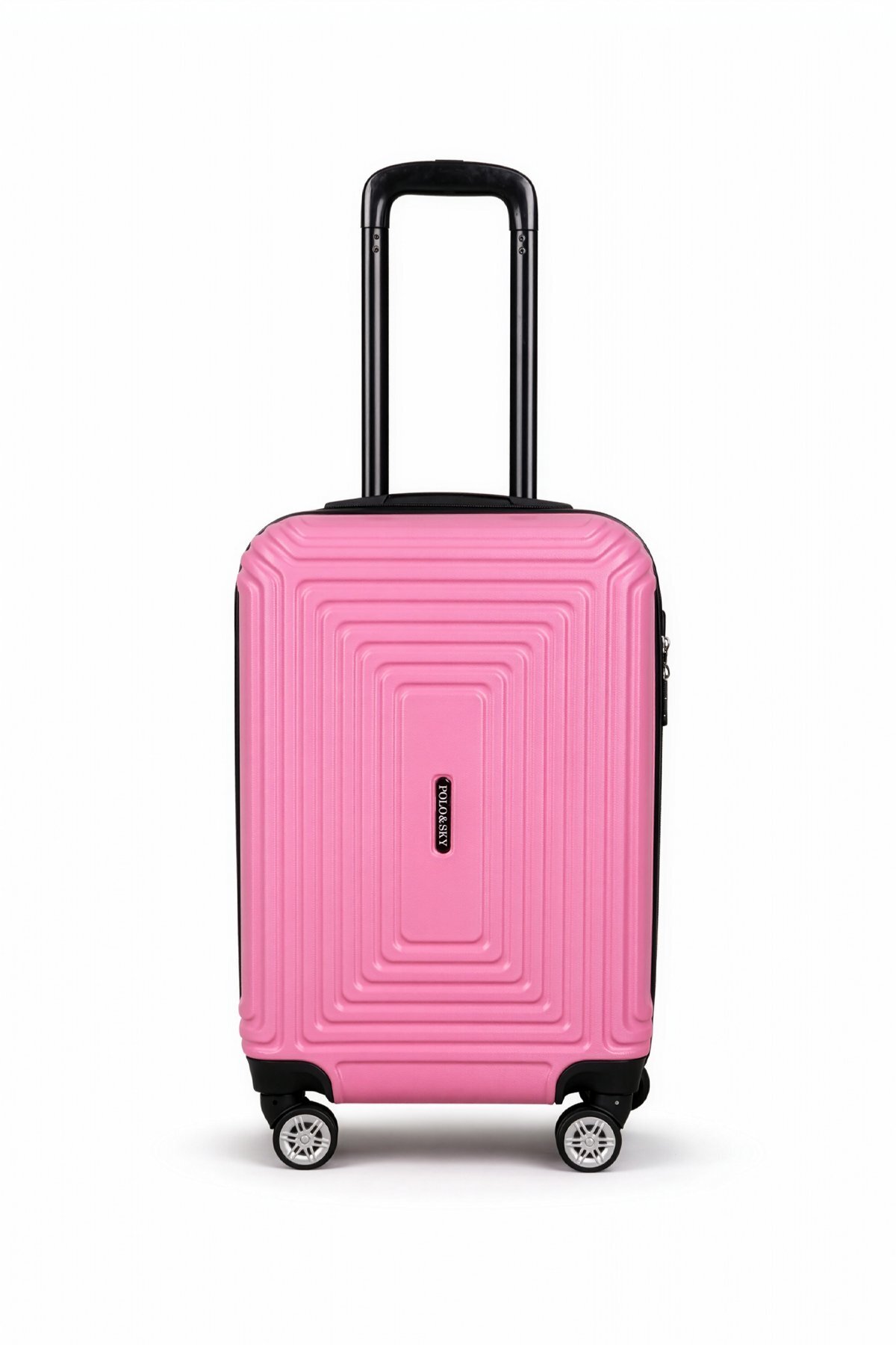 Polo Sky Altuğ Model Pembe Renk Abs Kabin (Küçük) Boy Valiz Bavul