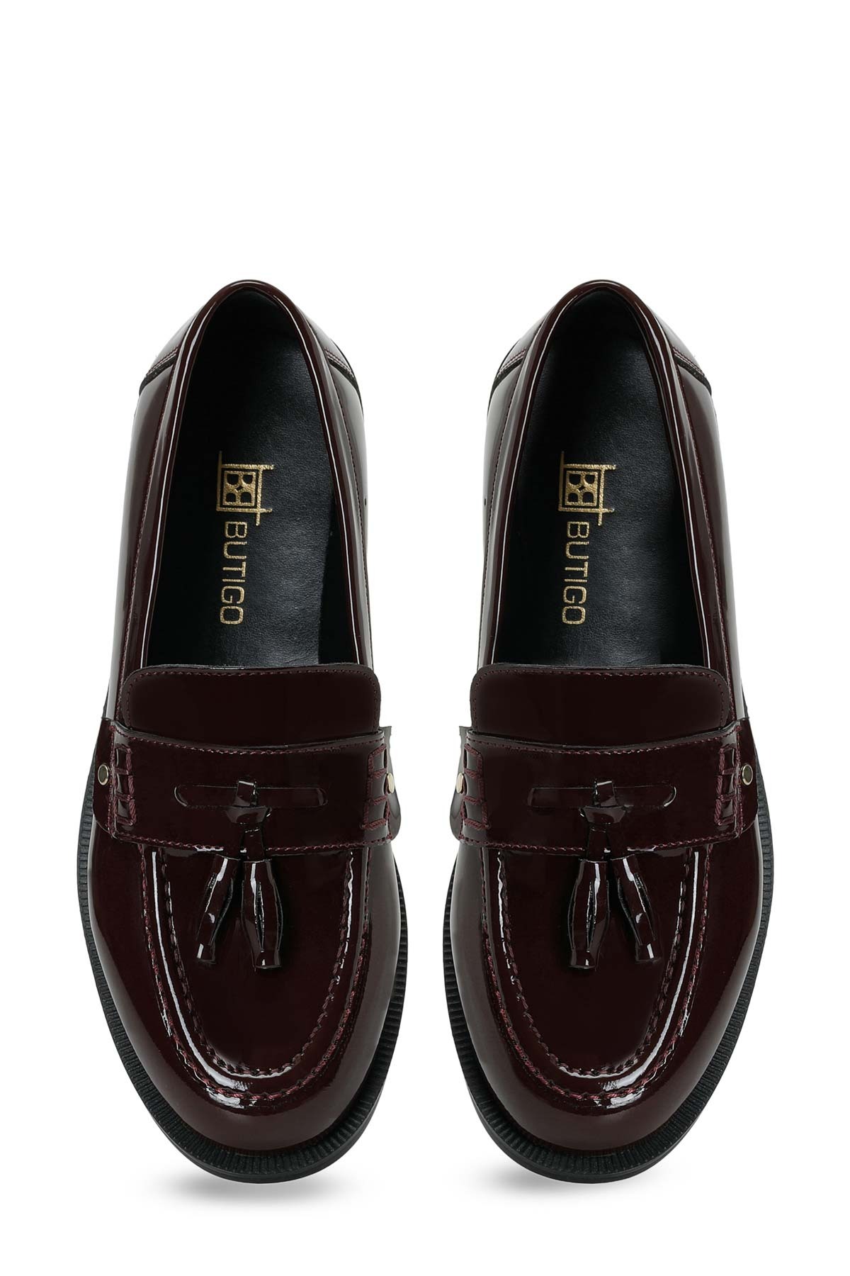 Butigo 25K-2020 Bordo Kadın Loafer görsel 4
