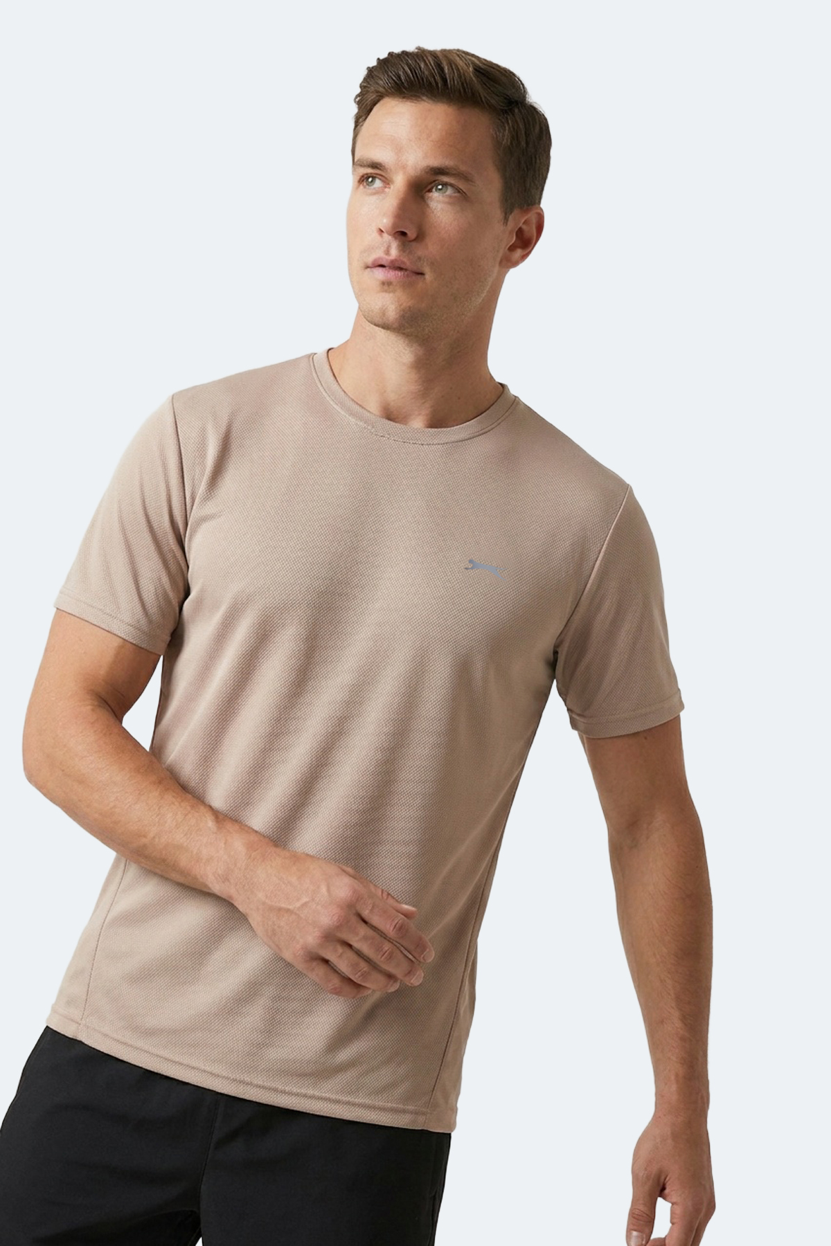 Slazenger HAUNTED I Erkek Bej Tişört görsel 7
