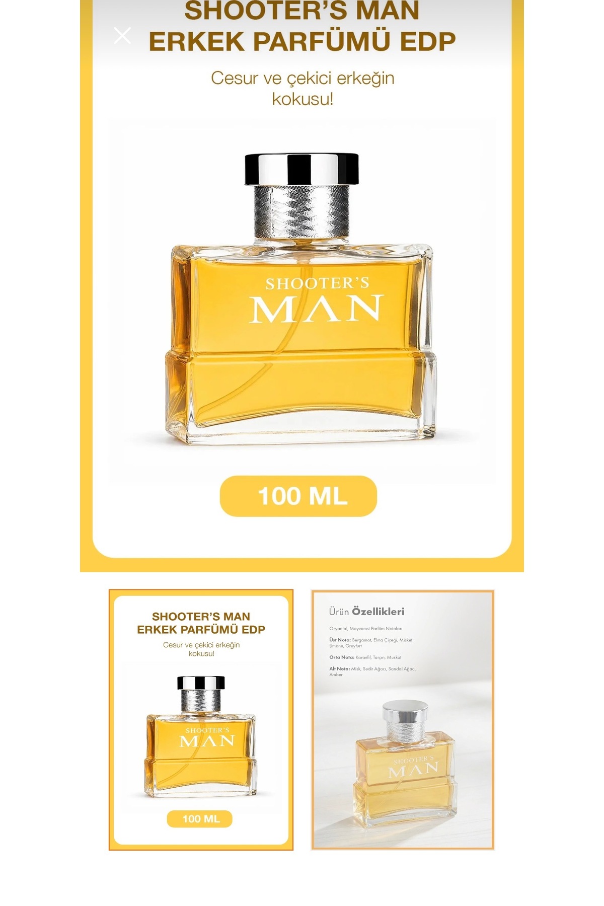 Farmasi shooter’s man erkek parfümü edp 100 ml oryantal & meyveli