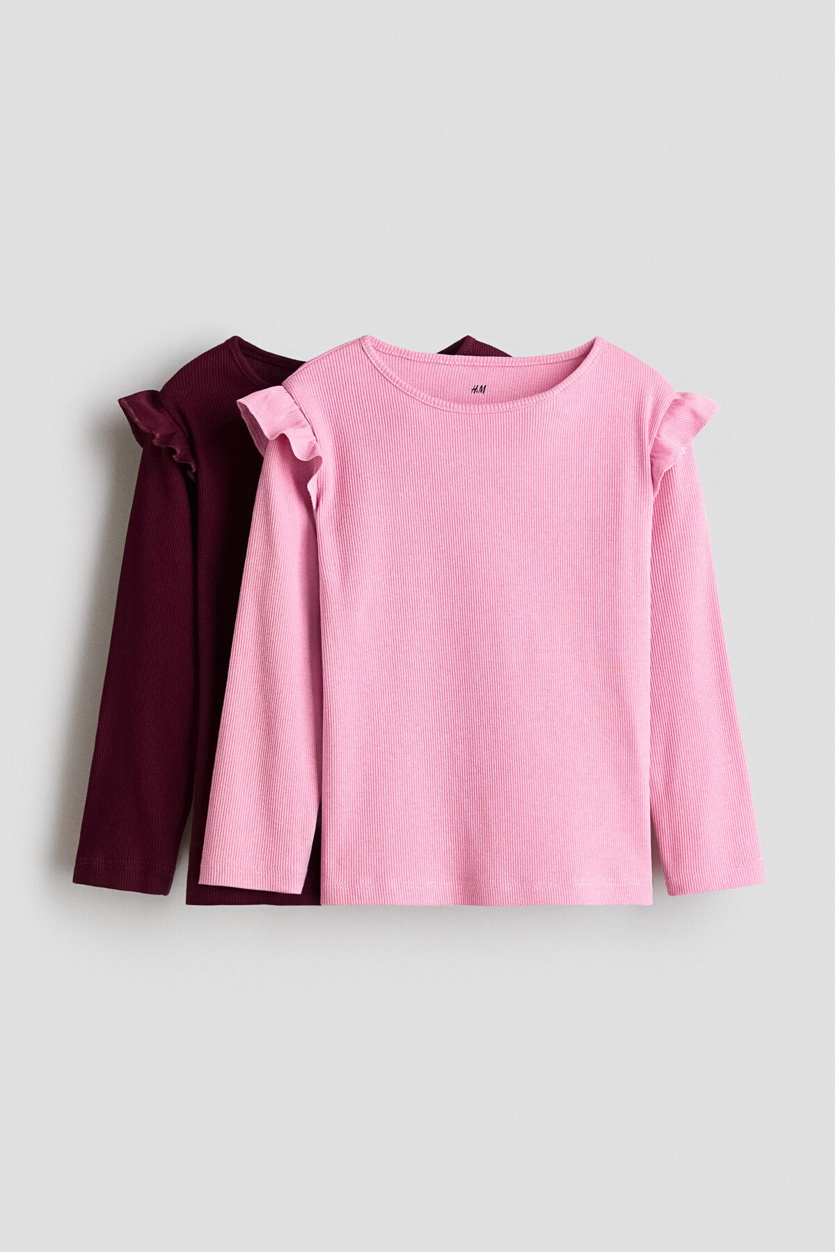 تاپ دو تکه نخی و چین‌دار اچ اند ام بادی H&M