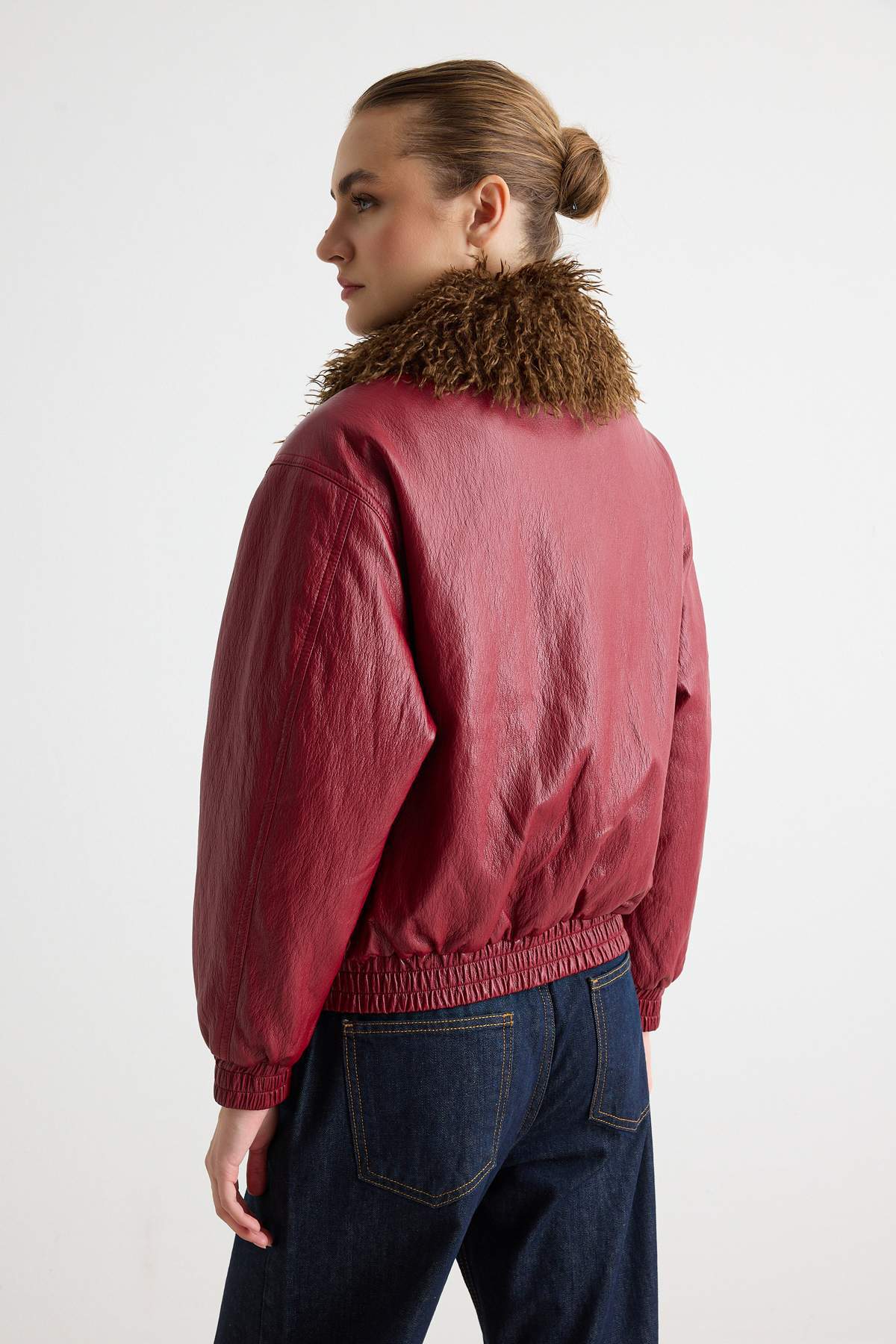 trendyolmilla-womens-burgundy-plain-oversize