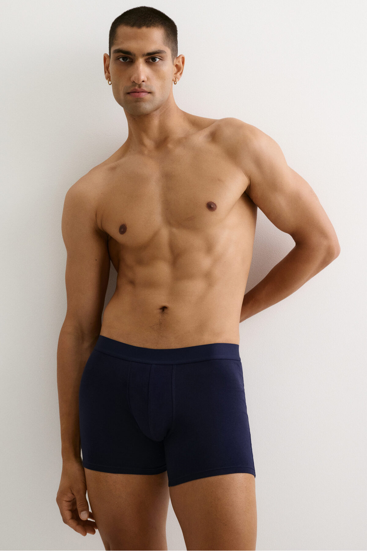 بسته 5 عددی شورت بوکسور لگ معمولی Lycra® اچ اند ام باکسر H&M