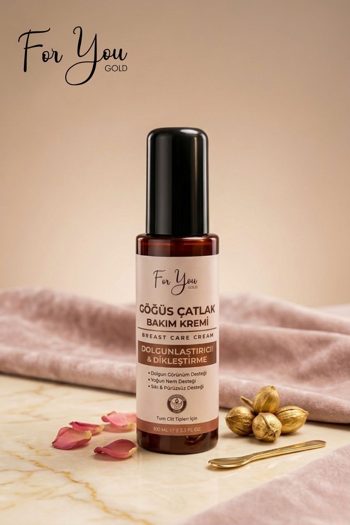 Göğüs Dolgunlaştırıcı Çatlak Bakım Kremi l Dikleştirici & Dolgun Görünüm Destekleyici 100 ml — dolguncat — تصویر 8 از 8