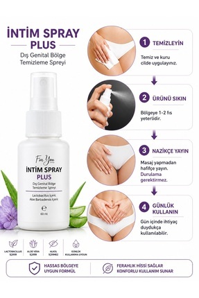 For You Gold Genital Bölge Koku, Akıntı, Kaşıntı, Mantar Gidermeye Yardımcı F...