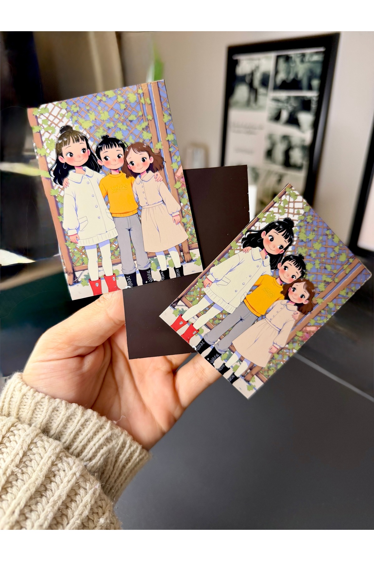 foto magnet 6x9 kişiye özel 8 adet PHOTONEFESS özel gün sevgililer