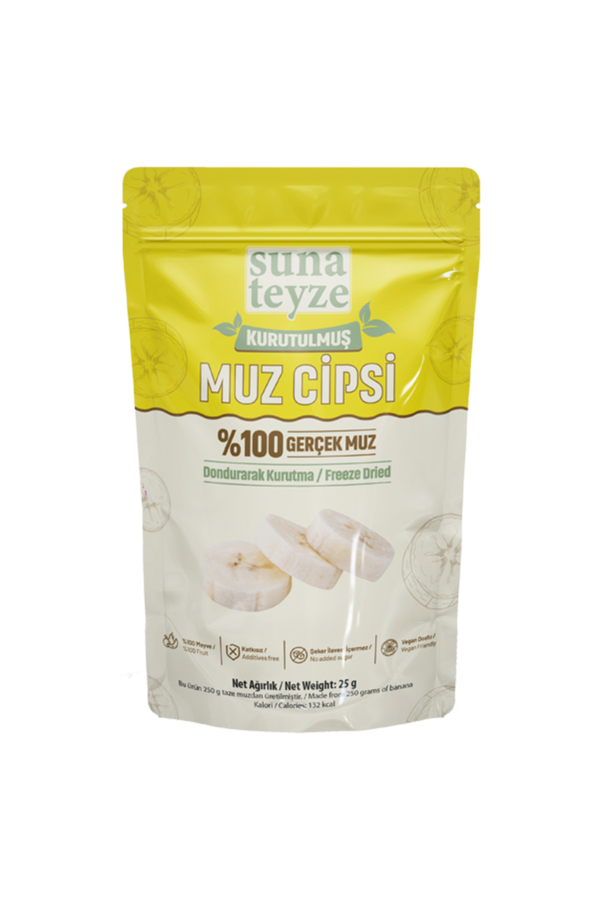 その他 Kuru Suna Teyze Muz Kuru Meyve Cipsi - Dondurularak Kurutulmuş Freeze