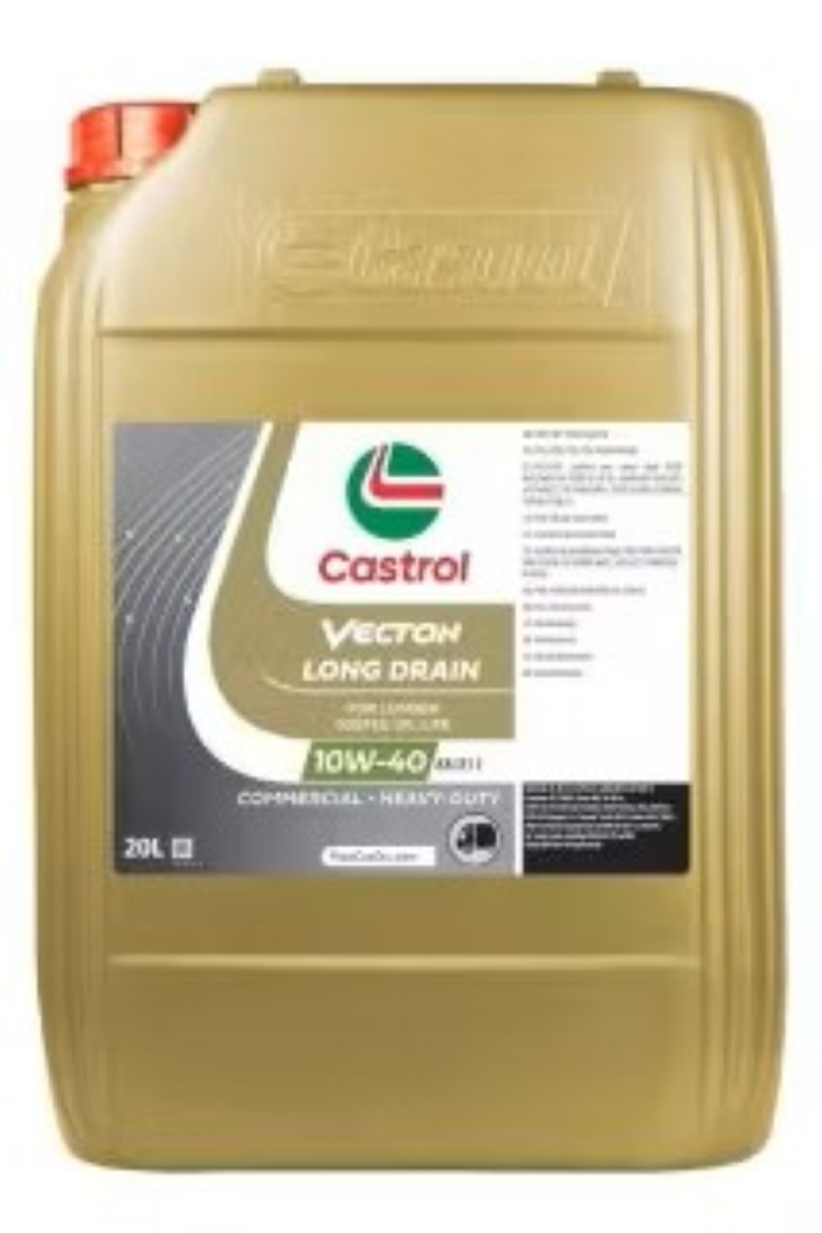 Castrol Vecton Long Drain 10w-40 Ls E8 E11 - 20 Litre - Fiyatı