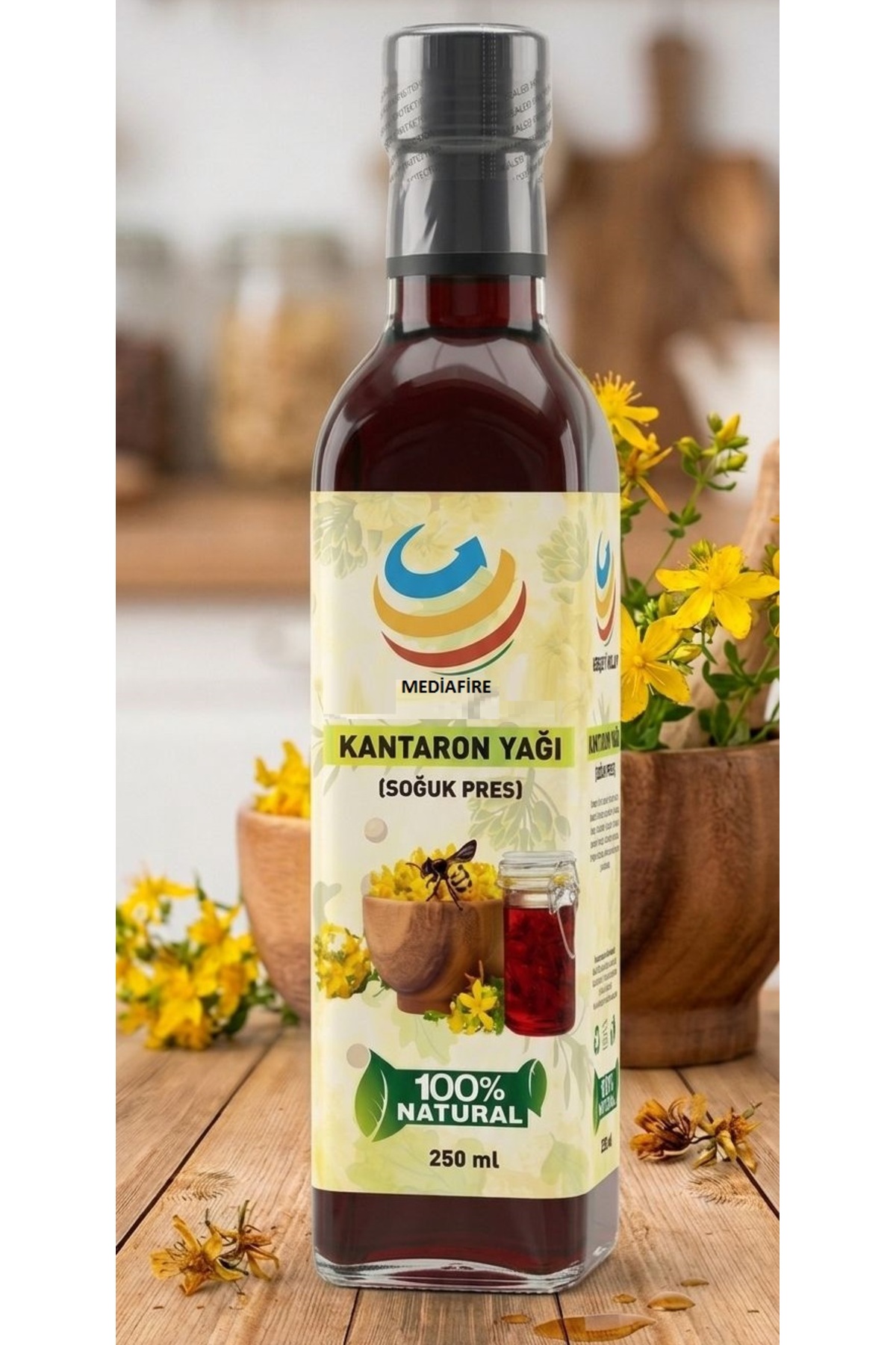 MediaFire Hakiki Saf Sarı Kantaron Yağı 250ml El Yapımı Içilebilir Sürülebilir Hakikı Kırmızı Kantoron Yağı - Fiyatı, Yorumları