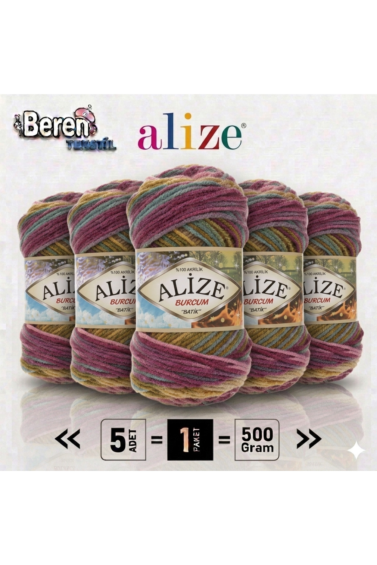5Pcs Horoscope Batik 4341 Knitting Rope Hand Knitting Yarns Vest Cardigan Rope Scarf Sweater Yarn