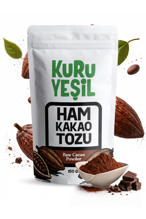 Kuru Yeşil Ham Kakao Tozu – 150 Gr – Naturel Kakao – Doğal Kakao Tozu