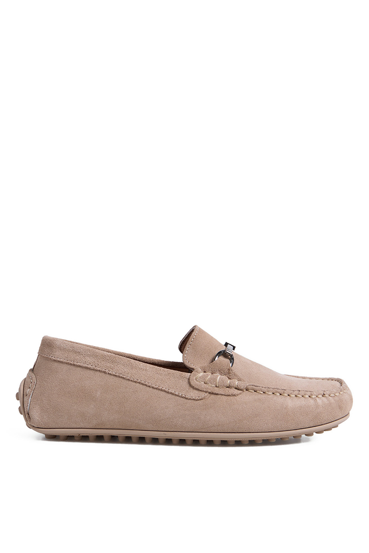 Fabrika Bej Erkek Deri Loafer APEX-KOMOMBO-SUET